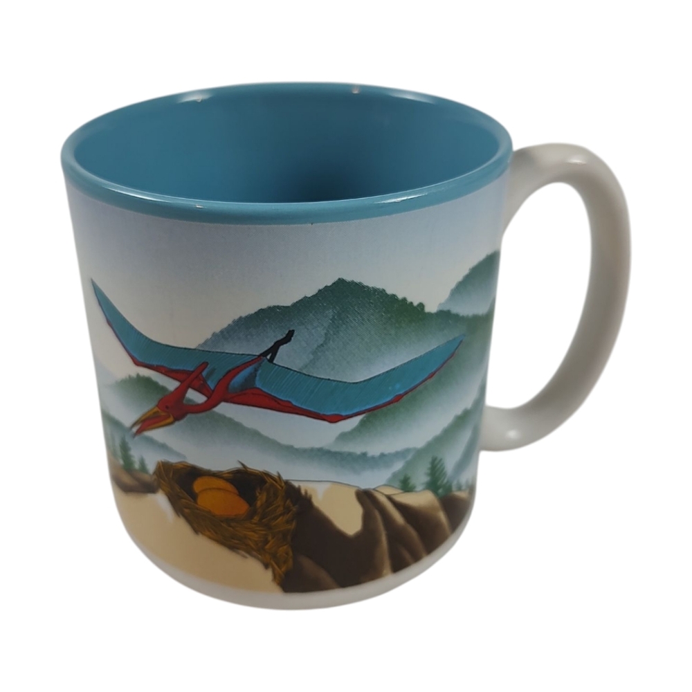Smithsonian Institution Pterosaur Dinosaur Mug 1988